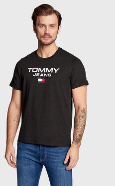 Tommy Jeans Tričko Entry DM0DM15682 Čierna Regular Fit