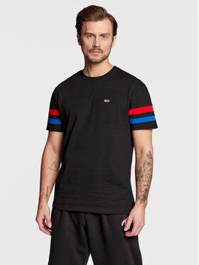 Tommy Jeans Tričko Detail DM0DM15783 Čierna Regular Fit