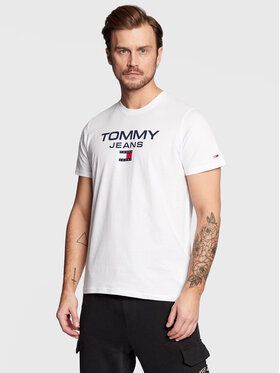 Tommy Jeans Tričko Entry DM0DM15682 Biela Regular Fit