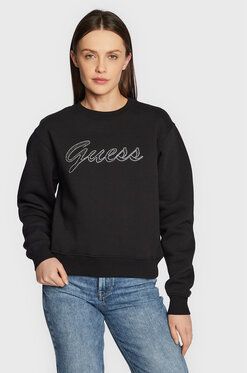 Guess Mikina W3RQ10 K9Z21 Čierna Regular Fit