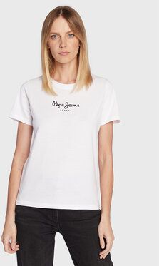 Pepe Jeans Tričko Camila PL505292 Biela Regular Fit