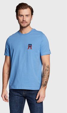 Tommy Hilfiger Tričko Essential Monogram MW0MW28256 Modrá Regular Fit