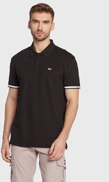 Tommy Jeans Polokošeľa Essential DM0DM15751 Čierna Relaxed Fit