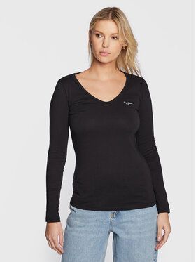 Pepe Jeans Blúzka Corine PL505306 Čierna Regular Fit