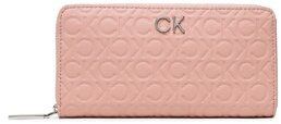 Calvin Klein Veľká dámska peňaženka Re-Lock Z/A Wallet Lg Emb Mono K60K610233 Ružová