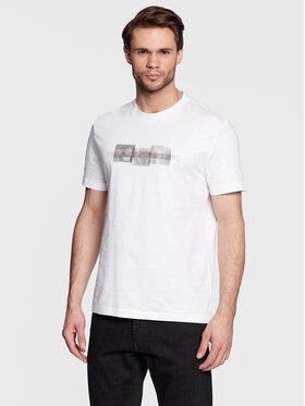 Calvin Klein Tričko Striped Logo K10K110799 Biela Regular Fit