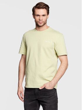 Calvin Klein Tričko Micro Logo Interlock K10K109894 Zelená Regular Fit