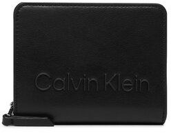 Calvin Klein Malá dámska peňaženka Ck Set Za Wallet Md K60K610264 Čierna