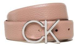 Calvin Klein Dámsky opasok Re-Lock Ck Logo Belt 30mm Pbl K60K610413 Ružová