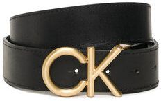 Calvin Klein Pánsky opasok Adj Ck Metal Bombe Gold 35Mm K50K510217 Čierna