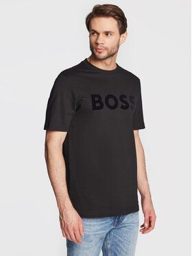 Boss Tričko Tiburt 318 50477303 Čierna Regular Fit