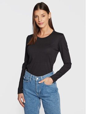 Calvin Klein Blúzka Smooth K20K205337 Čierna Regular Fit