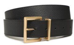 Calvin Klein Pánsky opasok Adj Pramid Buckle Gold 35Mm K50K510218 Čierna