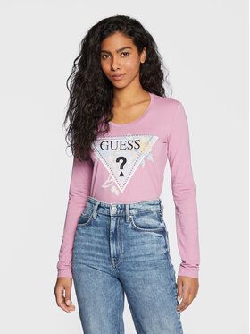 Guess Blúzka W3RI48 J1314 Ružová Regular Fit
