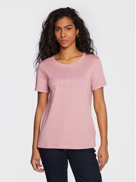 Guess Tričko W3RI16 K46D1 Ružová Regular Fit