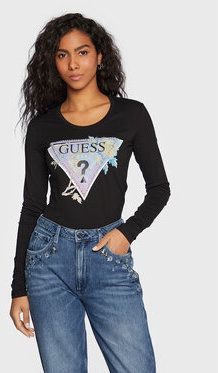Guess Blúzka W3RI48 J1314 Čierna Regular Fit