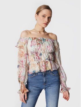 Guess Blúzka W3RH34 WCWF2 Farebná Slim Fit