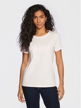 Guess Tričko W3RI16 K46D1 Ružová Regular Fit
