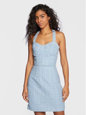 Guess Top W3RH52 WF5A0 Modrá Slim Fit