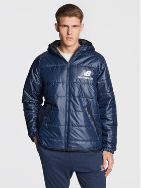 New Balance Vatovaná bunda Athletics Winterized MJ13513 Tmavomodrá Relaxed Fit