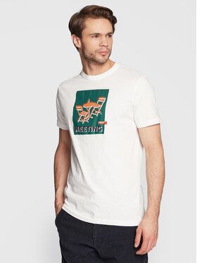 United Colors Of Benetton Tričko 3F93U103T Biela Regular Fit