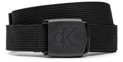 Calvin Klein Jeans Pánsky opasok Logo Plaque Webbing Belt K50K510160 Čierna