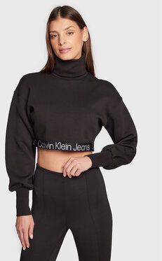 Calvin Klein Jeans Blúzka J20J220436 Čierna Relaxed Fit