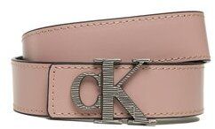 Calvin Klein Jeans Dámsky opasok Mono Hardware Leather Belt 30mm K60K610364 Ružová