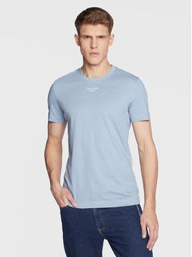 Calvin Klein Jeans Tričko J30J320595 Modrá Slim Fit