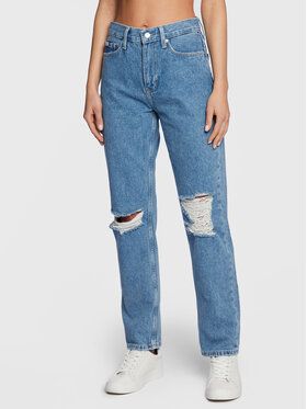 Calvin Klein Jeans Džínsy J20J220209 Modrá Straight Leg