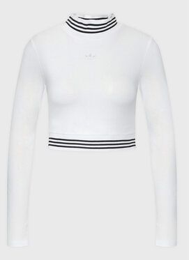 adidas Blúzka HM1538 Biela Slim Fit