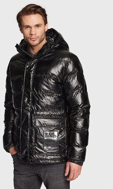 KARL LAGERFELD Vatovaná bunda 505005 524505 Čierna Regular Fit
