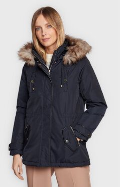 NAF NAF Parka Buparkie THNK7 Tmavomodrá Regular Fit