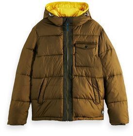 Scotch & Soda Vatovaná bunda 169101 Zelená Regular Fit
