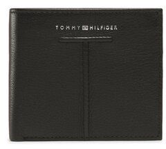 Tommy Hilfiger Veľká pánska peňaženka Th Central Extra Cc And Coin AM0AM10785 Čierna