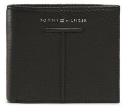 Tommy Hilfiger Veľká pánska peňaženka Th Central Cc And Coin AM0AM10611 Čierna