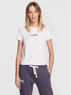 Under Armour Tričko Ua Gradient Pill 1374163 Biela Loose Fit