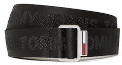 Tommy Jeans Pánsky opasok Tjm Baxter Belt 3.5 AM0AM10625 Čierna