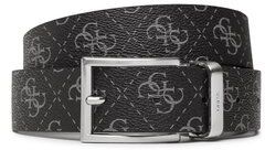 Guess Pánsky opasok Vezzola Belts BM7543 LEA35 Čierna