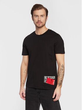 Calvin Klein Jeans Tričko J30J322673 Čierna Regular Fit