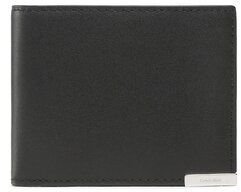 Calvin Klein Veľká pánska peňaženka Modern Plaque Bifold 6cc W/Bill K50K509975 Čierna