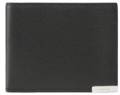 Calvin Klein Veľká pánska peňaženka Modern Plaque Bifold 6cc W/Bill K50K509975 Čierna