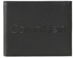 Calvin Klein Veľká pánska peňaženka Ck Set Bifold 5cc W/Coin K50K509972 Čierna