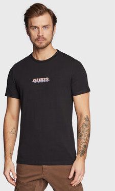 Guess Tričko M3RI11 J1314 Čierna Slim Fit