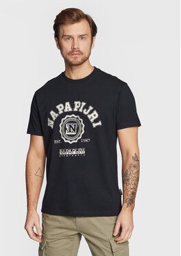 Napapijri Tričko S-Quito NP0A4H5E Čierna Regular Fit