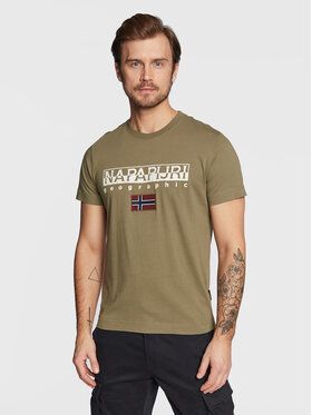 Napapijri Tričko S-Ayas NP0A4GDQ Zelená Regular Fit