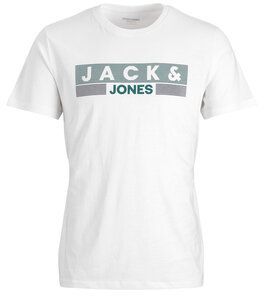 Jack&Jones Tričko Corp Logo 12151955 Biela Regular Fit