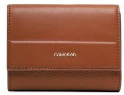Calvin Klein Veľká dámska peňaženka Daily Dressed Trifold Wallet Md K60K610484 Hnedá