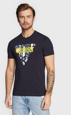 Guess Tričko M3RI12 J1314 Tmavomodrá Slim Fit