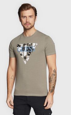 Guess Tričko M3RI12 J1314 Zelená Slim Fit